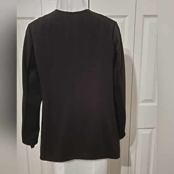 Linea Domani Black Jacket with Zippers Size 10 - Picture 2 of 5